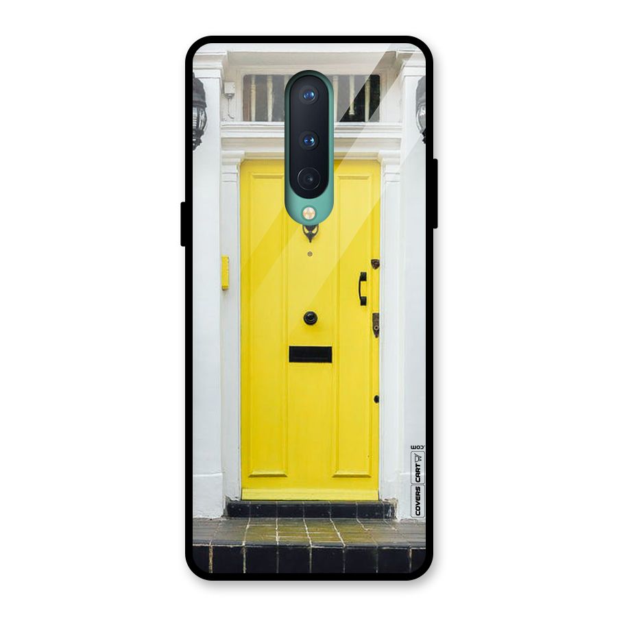 Yellow Door Glass Back Case for OnePlus 8