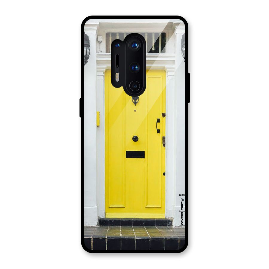 Yellow Door Glass Back Case for OnePlus 8 Pro