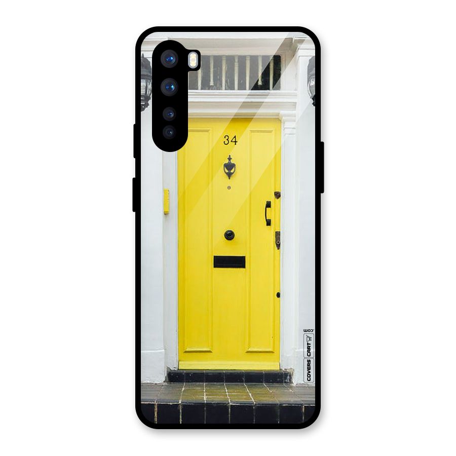 Yellow Door Glass Back Case for OnePlus Nord