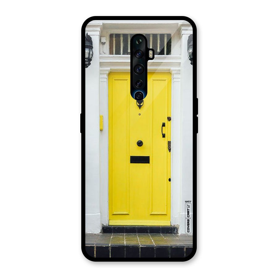Yellow Door Glass Back Case for Oppo Reno2 Z