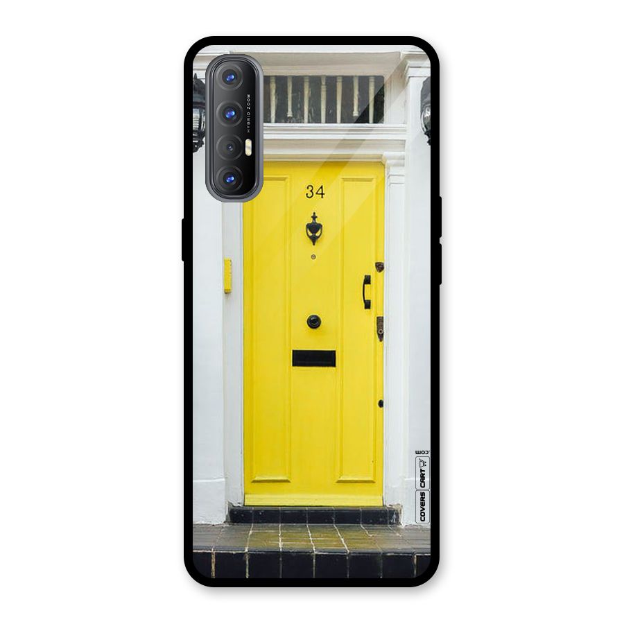Yellow Door Glass Back Case for Oppo Reno3 Pro