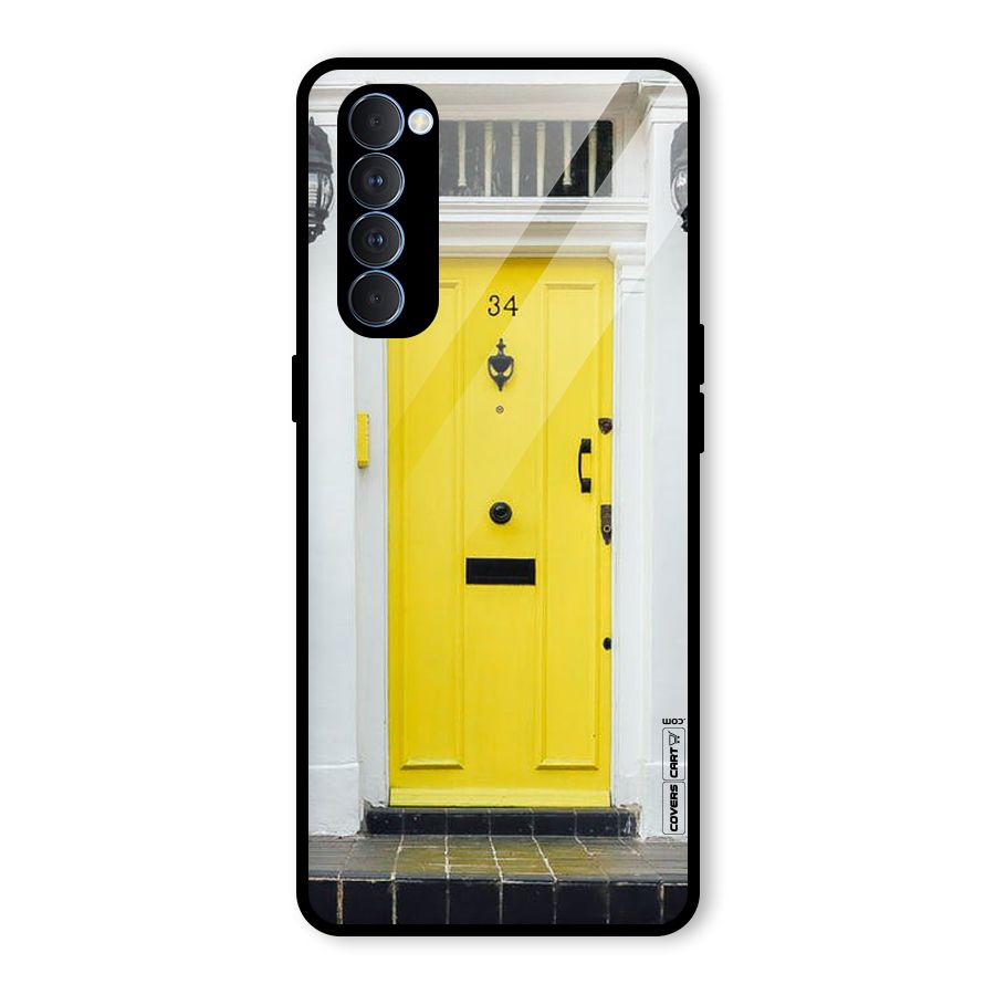 Yellow Door Glass Back Case for Oppo Reno4 Pro