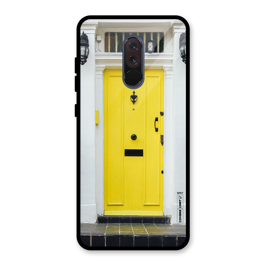 Yellow Door Glass Back Case for Poco F1
