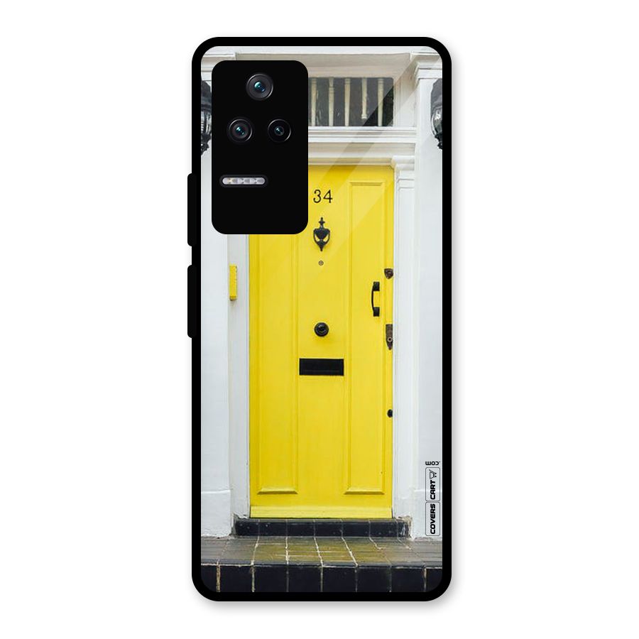 Yellow Door Glass Back Case for Poco F4 5G