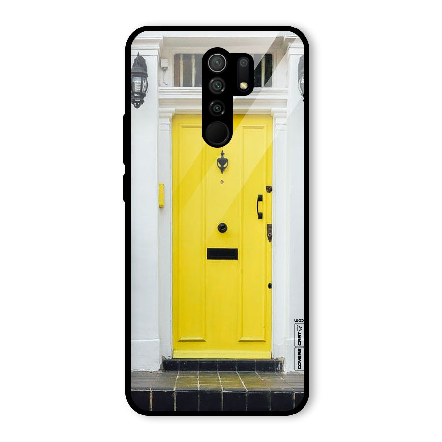 Yellow Door Glass Back Case for Poco M2