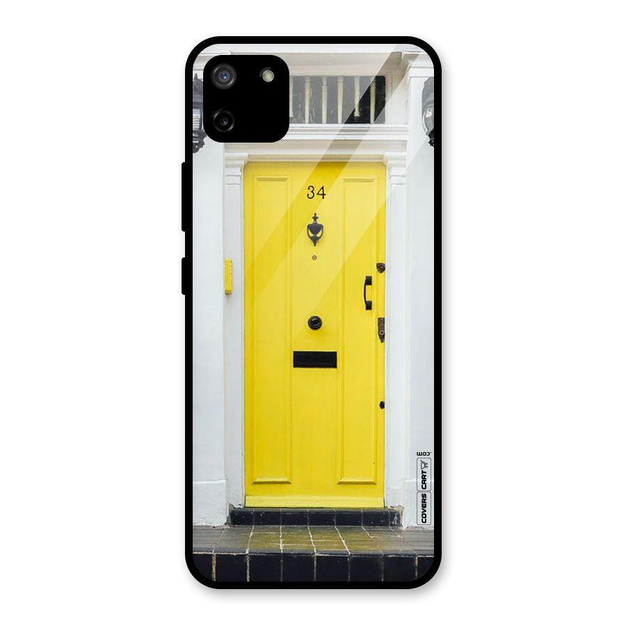 Yellow Door Glass Back Case for Realme C11