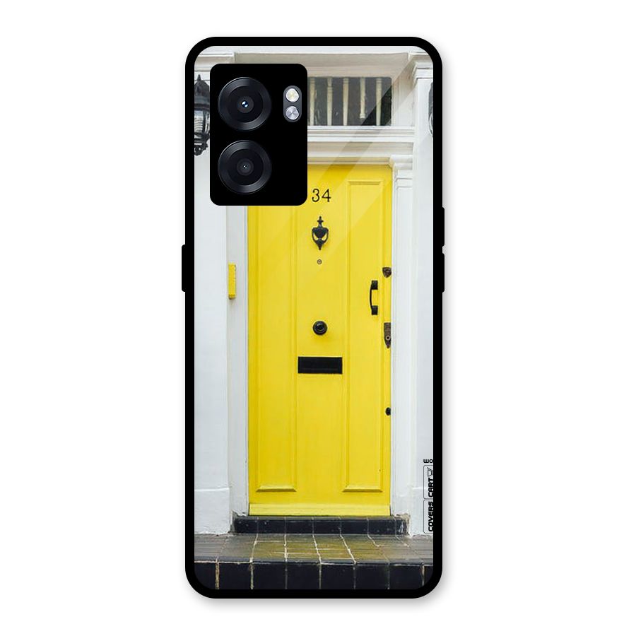 Yellow Door Glass Back Case for Realme Narzo 50 5G