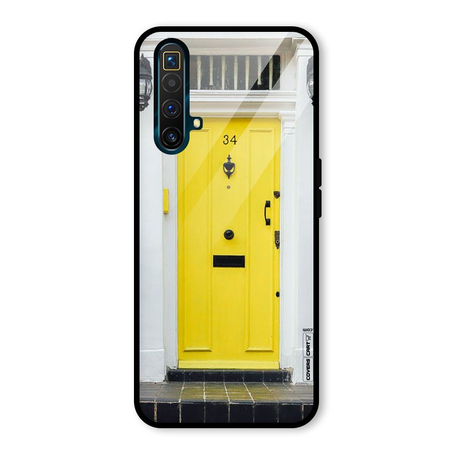Yellow Door Glass Back Case for Realme X3