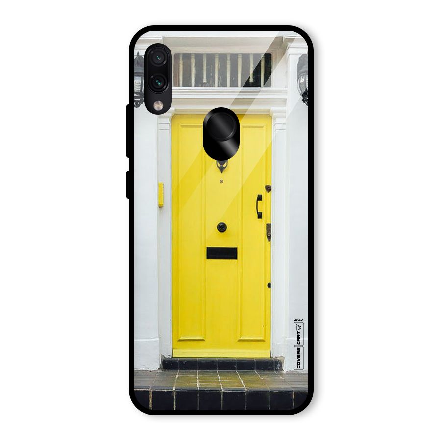 Yellow Door Glass Back Case for Redmi Note 7 Pro