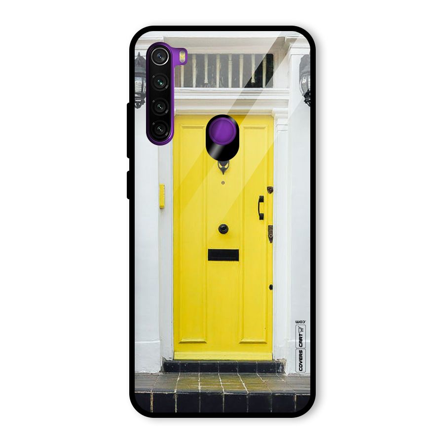 Yellow Door Glass Back Case for Redmi Note 8