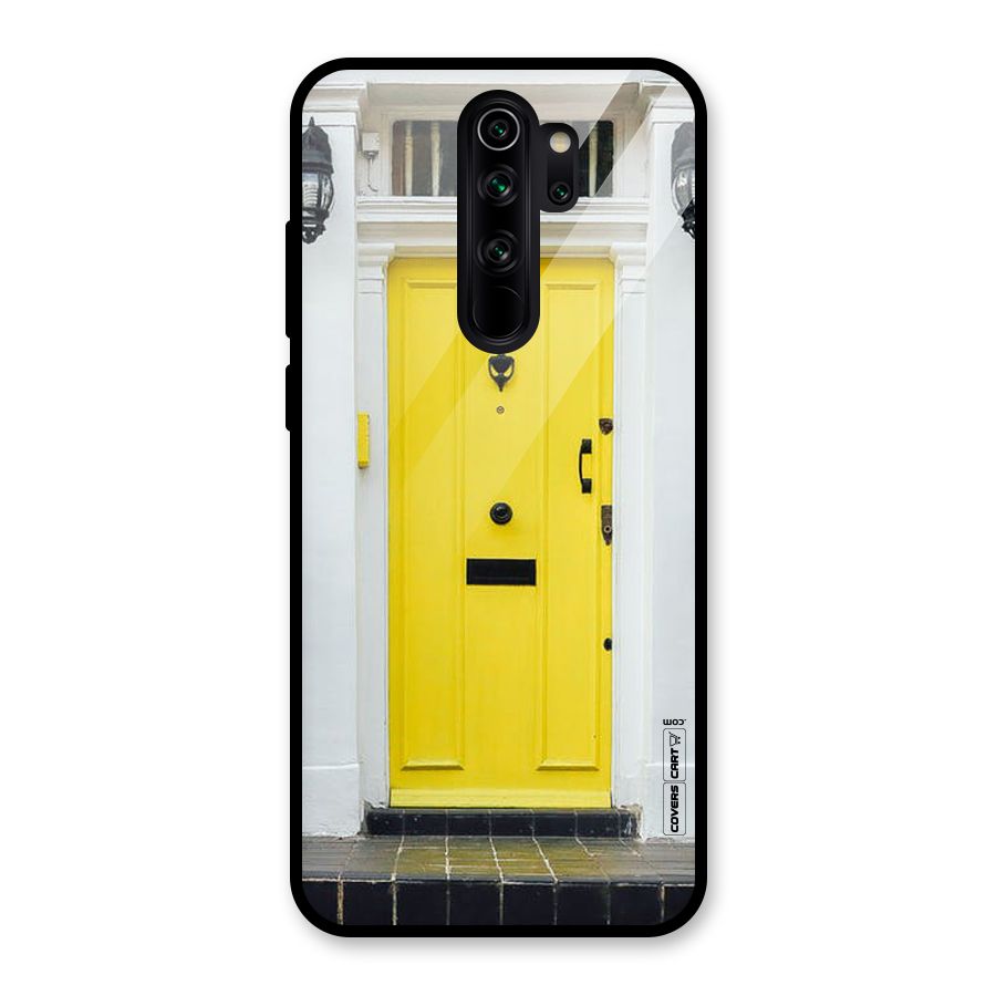 Yellow Door Glass Back Case for Redmi Note 8 Pro