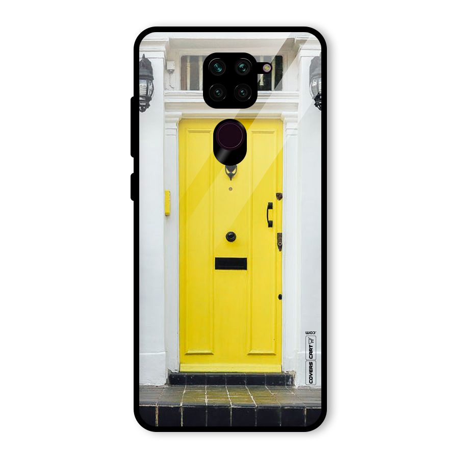 Yellow Door Glass Back Case for Redmi Note 9