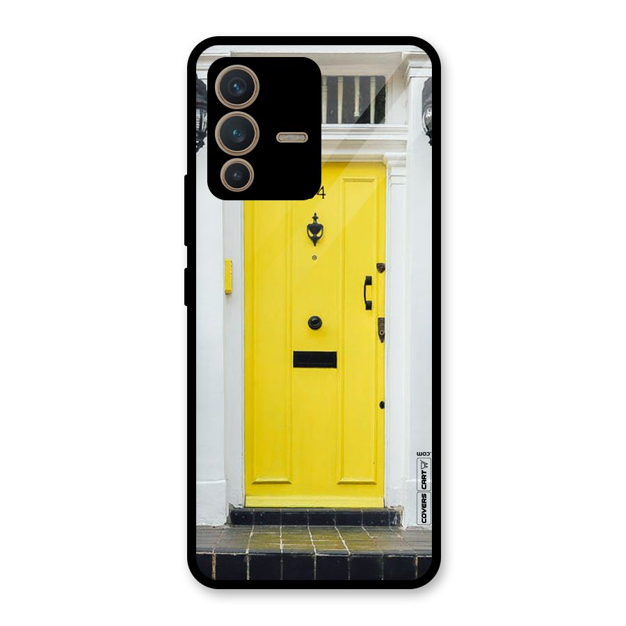 Yellow Door Glass Back Case for Vivo V23 5G