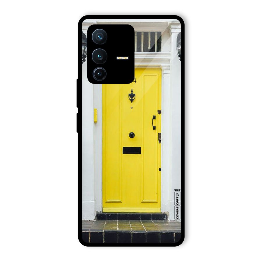 Yellow Door Glass Back Case for Vivo V23 Pro