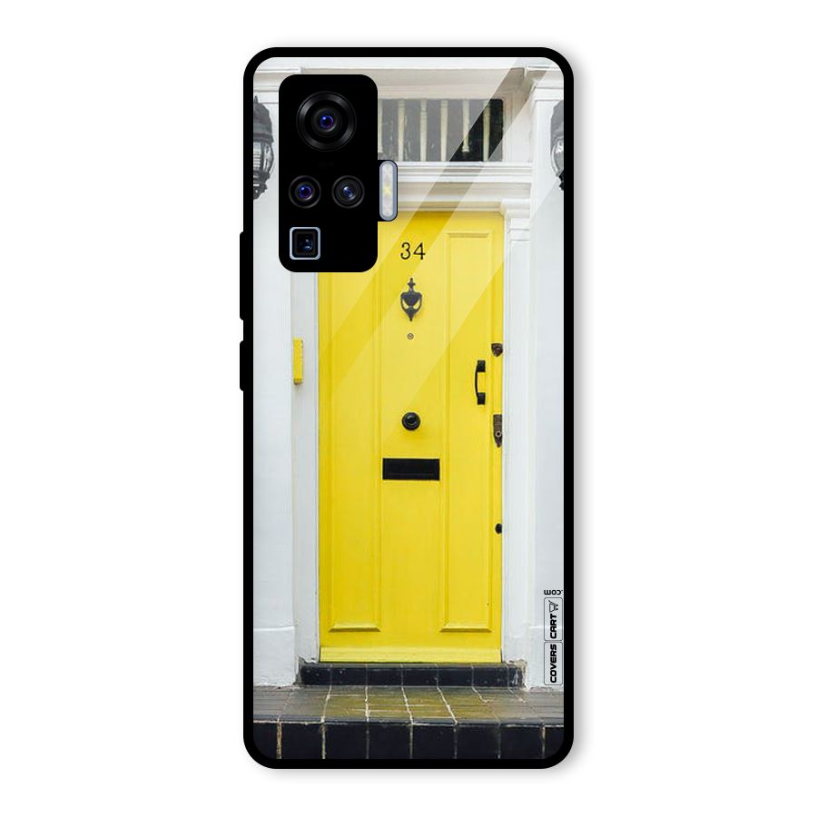 Yellow Door Glass Back Case for Vivo X50 Pro