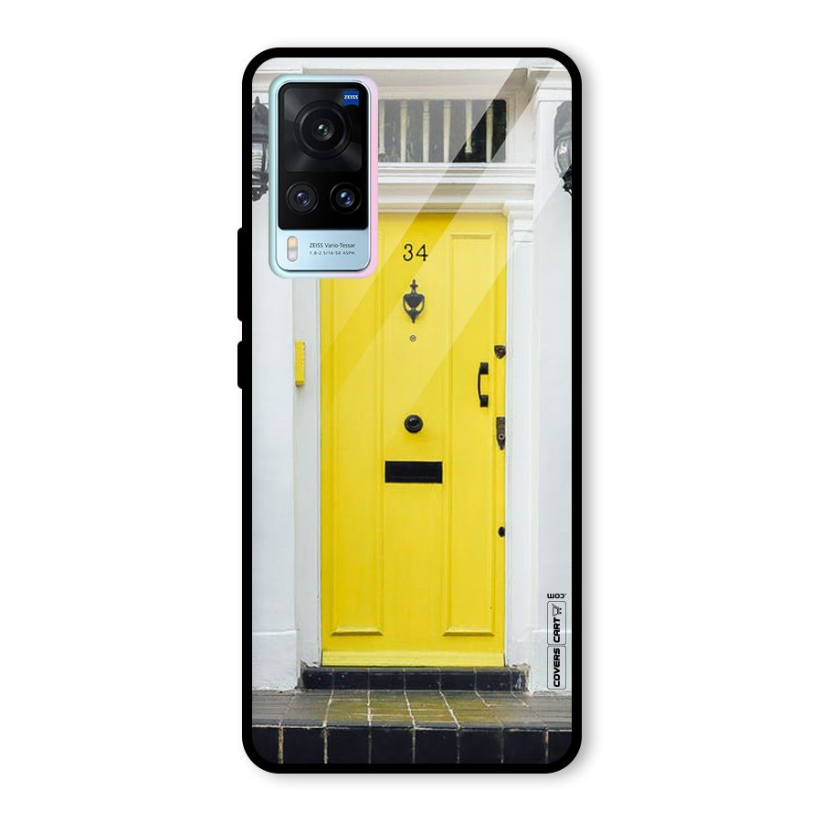 Yellow Door Glass Back Case for Vivo X60