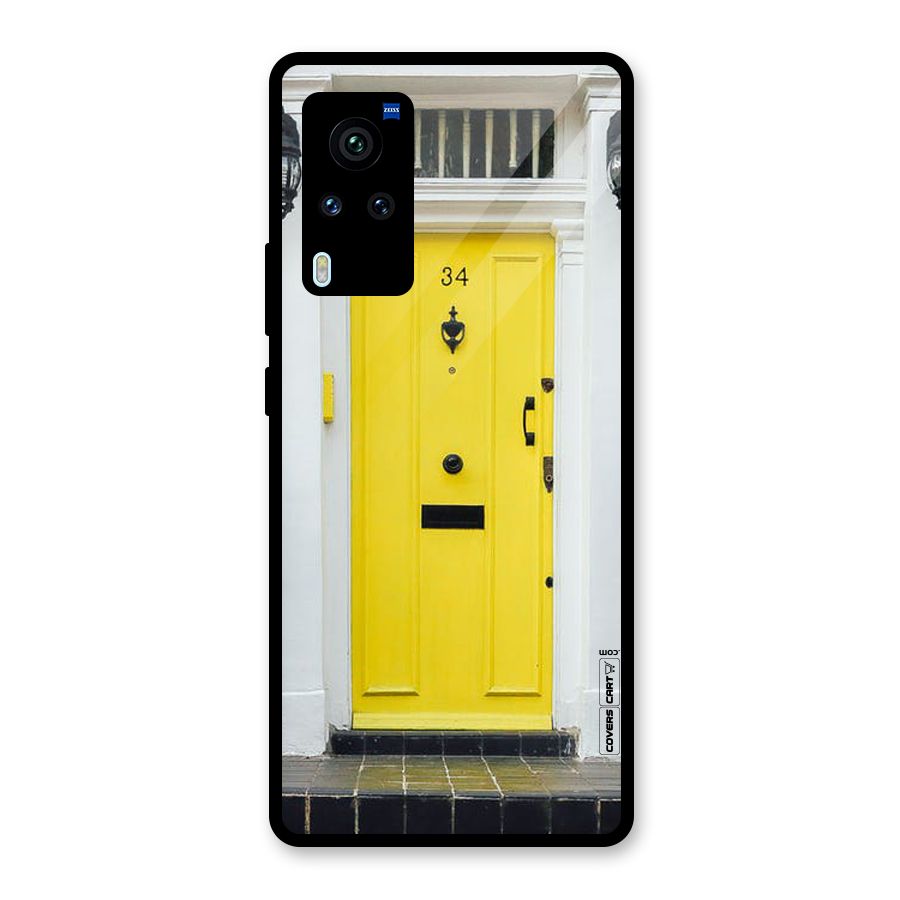 Yellow Door Glass Back Case for Vivo X60 Pro
