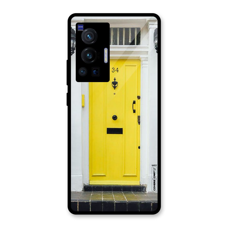 Yellow Door Glass Back Case for Vivo X70 Pro