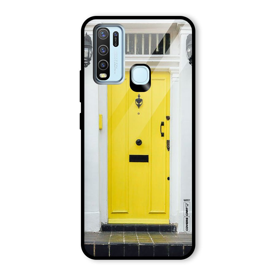 Yellow Door Glass Back Case for Vivo Y50