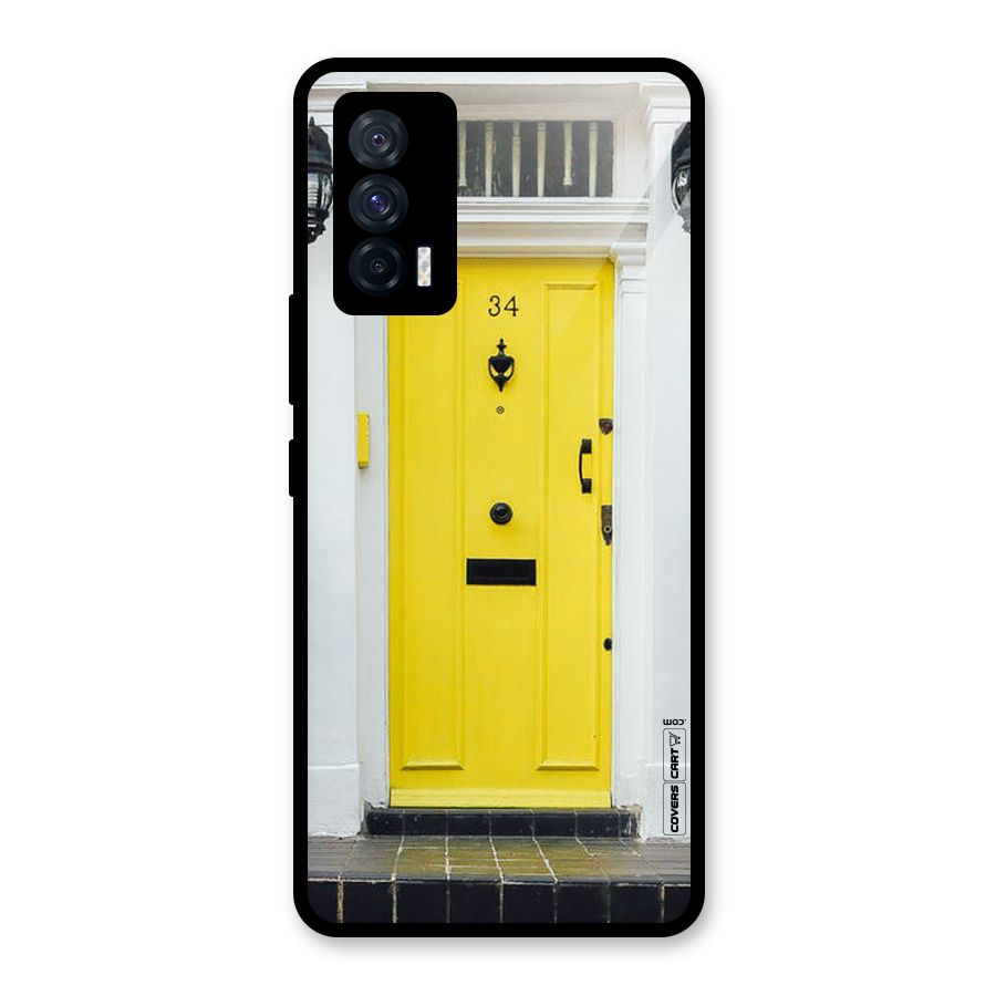 Yellow Door Glass Back Case for Vivo iQOO 7 5G