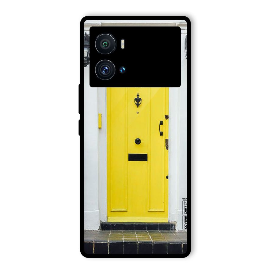 Yellow Door Glass Back Case for Vivo iQOO 9 Pro