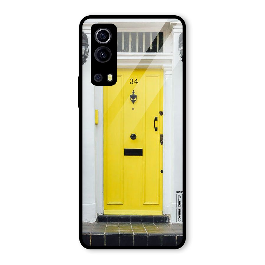 Yellow Door Glass Back Case for Vivo iQOO Z3