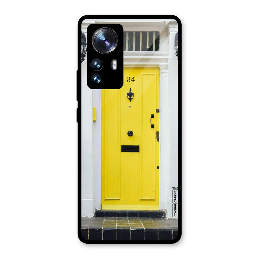 Yellow Door Glass Back Case for Xiaomi 12 Pro