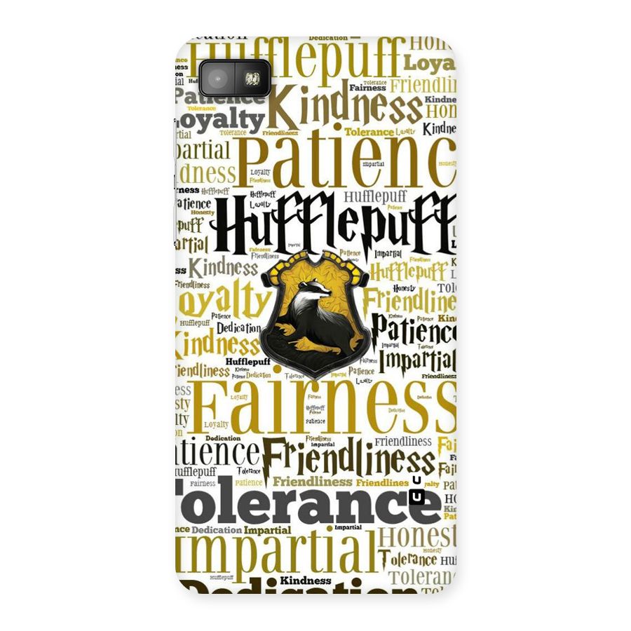 Yellow Fairness Back Case for Blackberry Z10