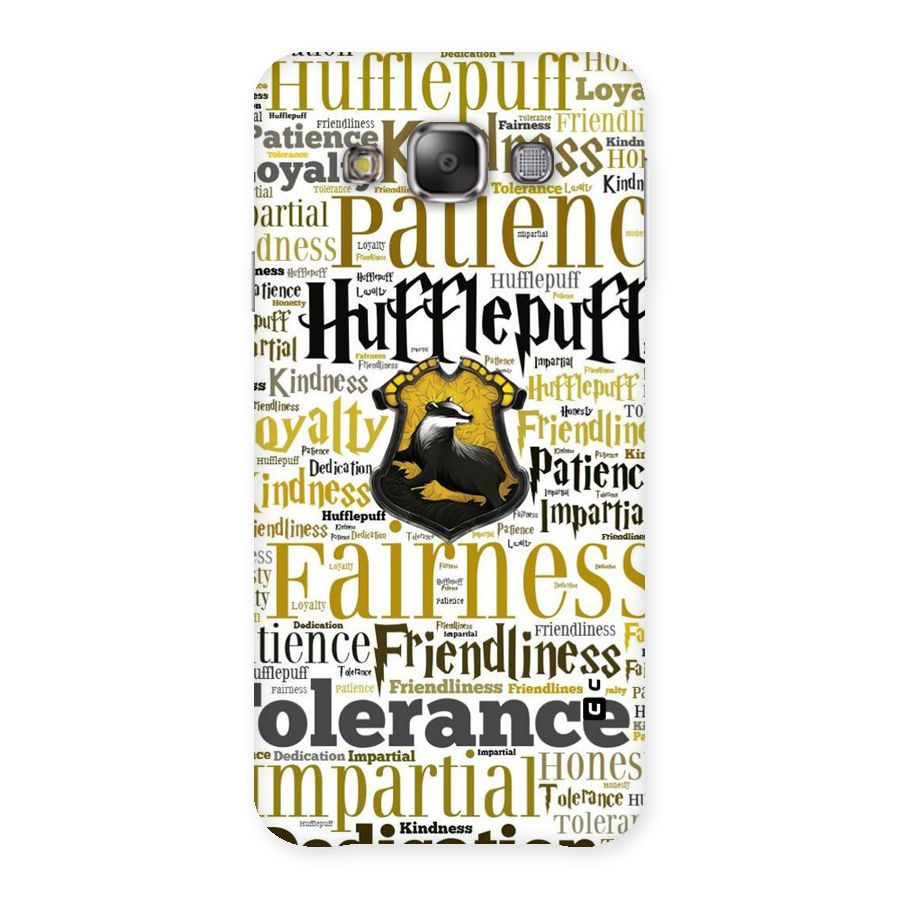 Yellow Fairness Back Case for Galaxy E7