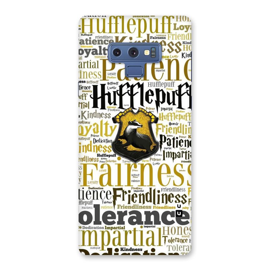 Yellow Fairness Back Case for Galaxy Note 9
