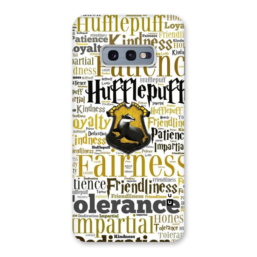 Yellow Fairness Back Case for Galaxy S10e