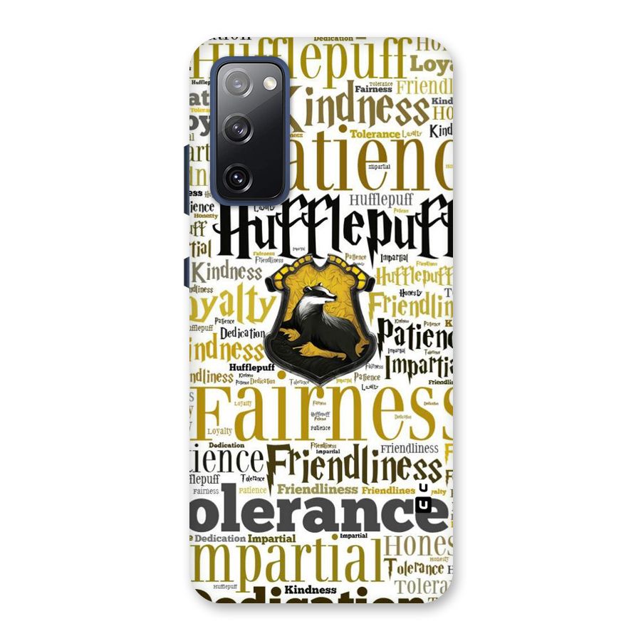 Yellow Fairness Back Case for Galaxy S20 FE