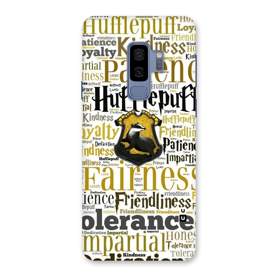 Yellow Fairness Back Case for Galaxy S9 Plus