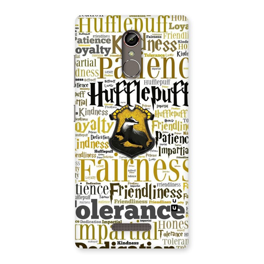 Yellow Fairness Back Case for Gionee S6s