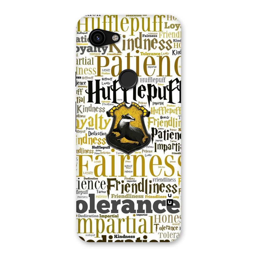 Yellow Fairness Back Case for Google Pixel 3a