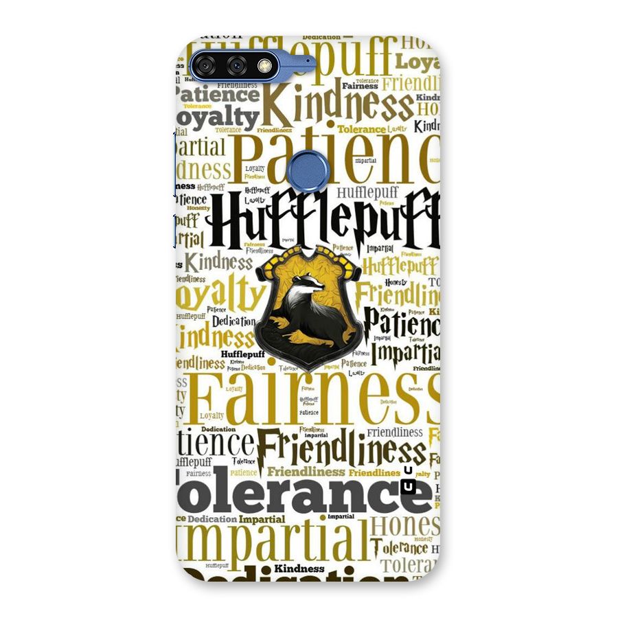 Yellow Fairness Back Case for Honor 7C