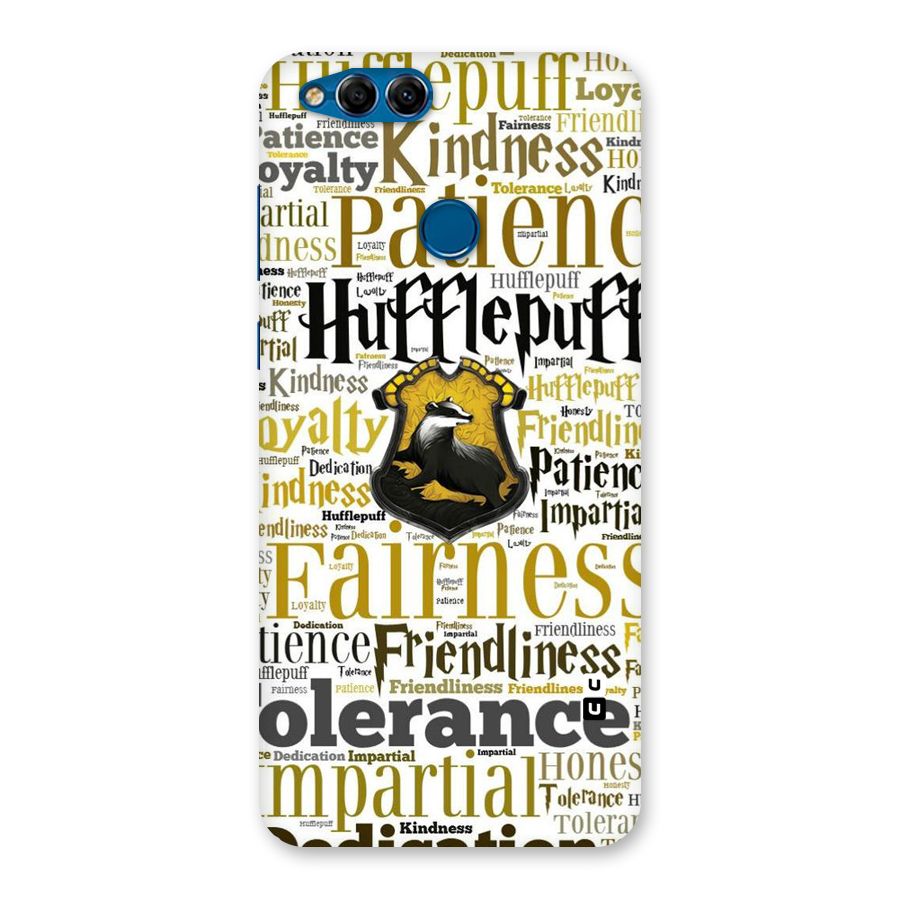 Yellow Fairness Back Case for Honor 7X