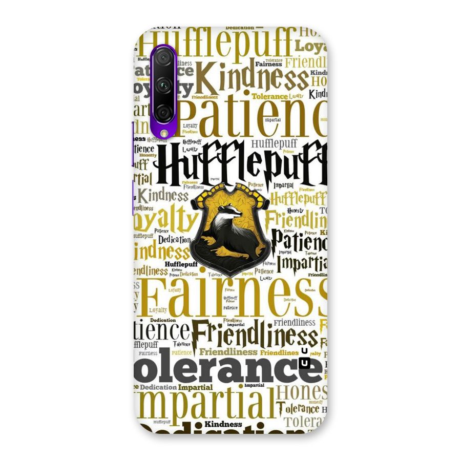 Yellow Fairness Back Case for Honor 9X Pro