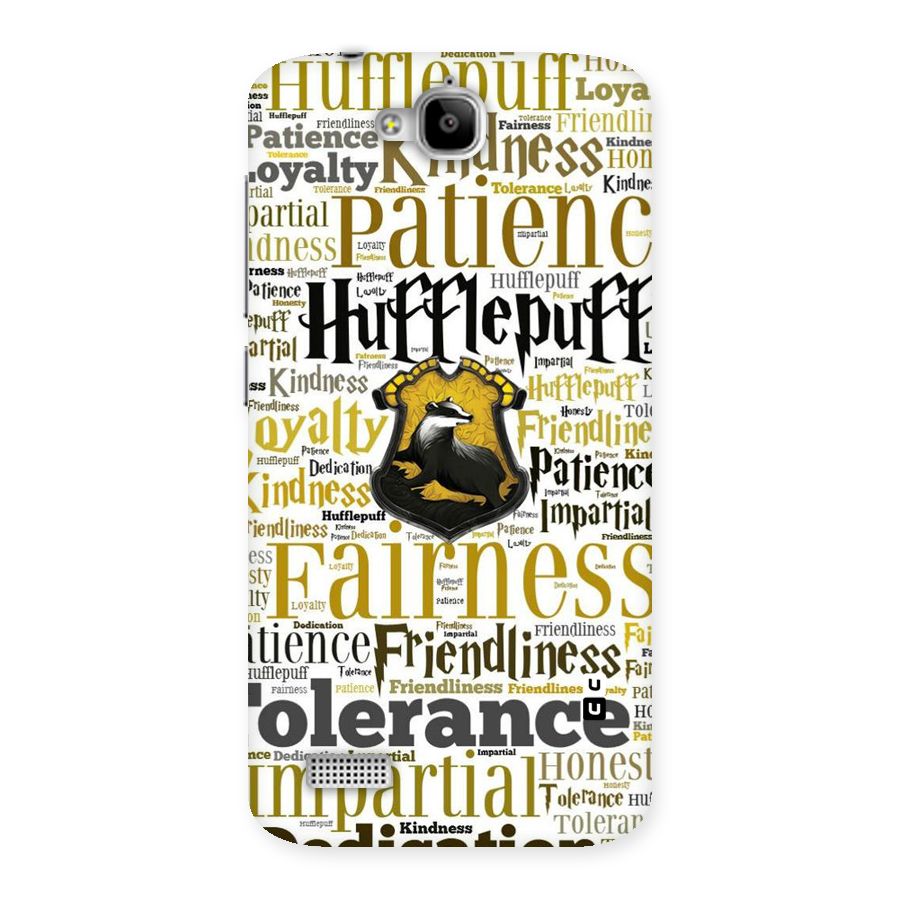 Yellow Fairness Back Case for Honor Holly