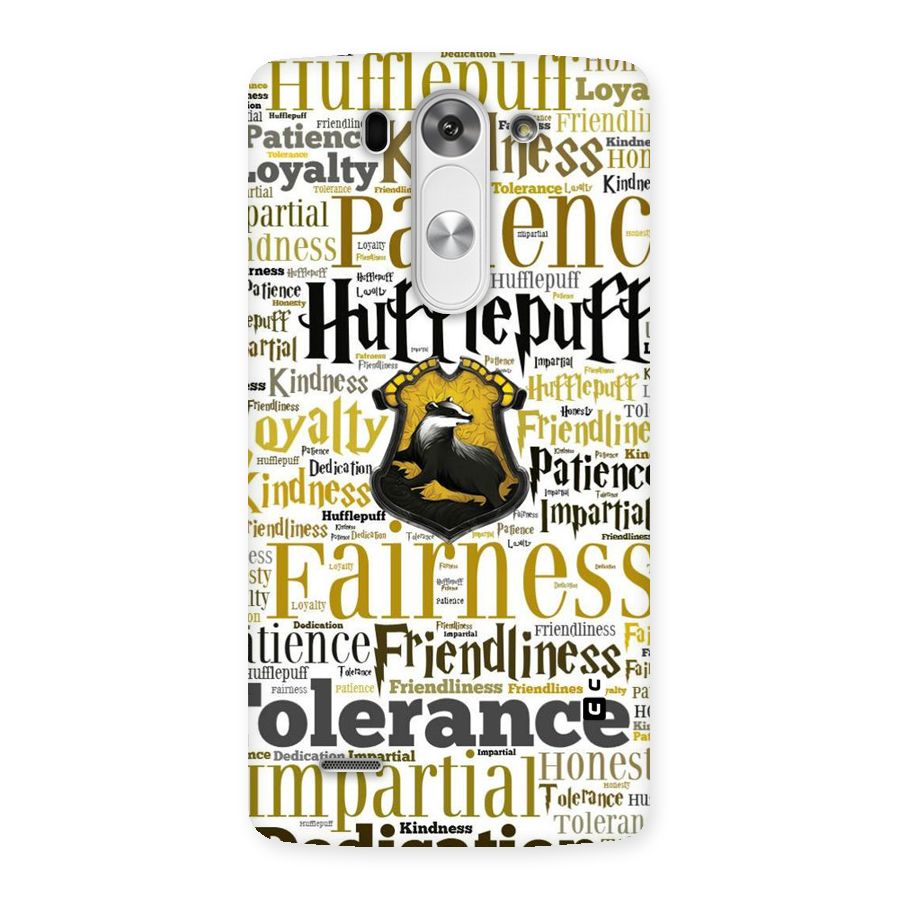 Yellow Fairness Back Case for LG G3 Beat