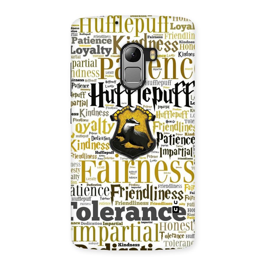Yellow Fairness Back Case for Lenovo K4 Note