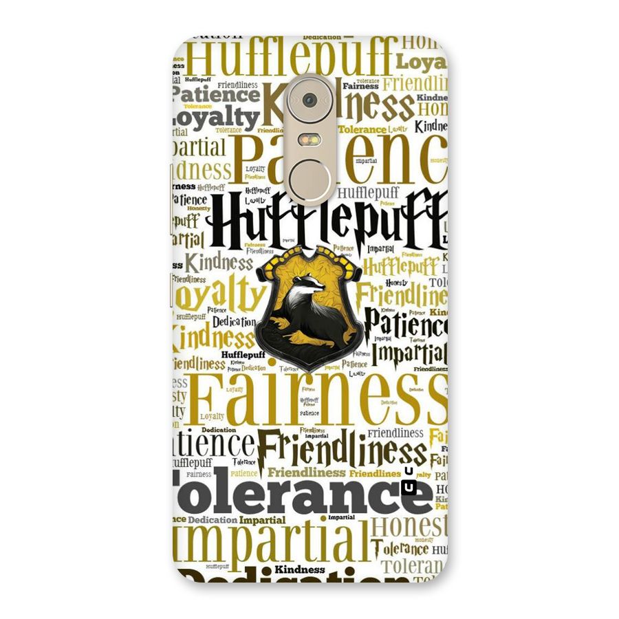 Yellow Fairness Back Case for Lenovo K6 Note