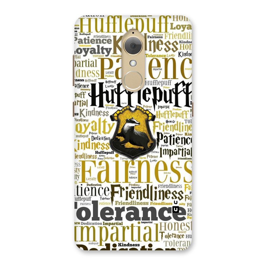 Yellow Fairness Back Case for Lenovo K8