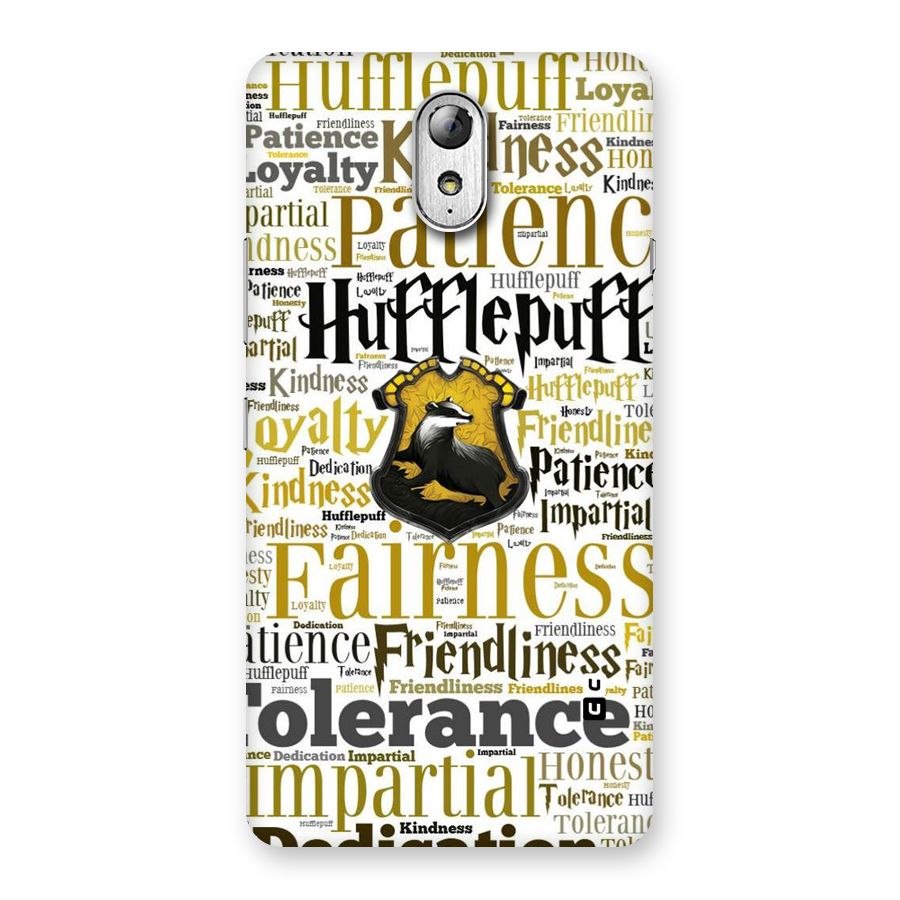 Yellow Fairness Back Case for Lenovo Vibe P1M