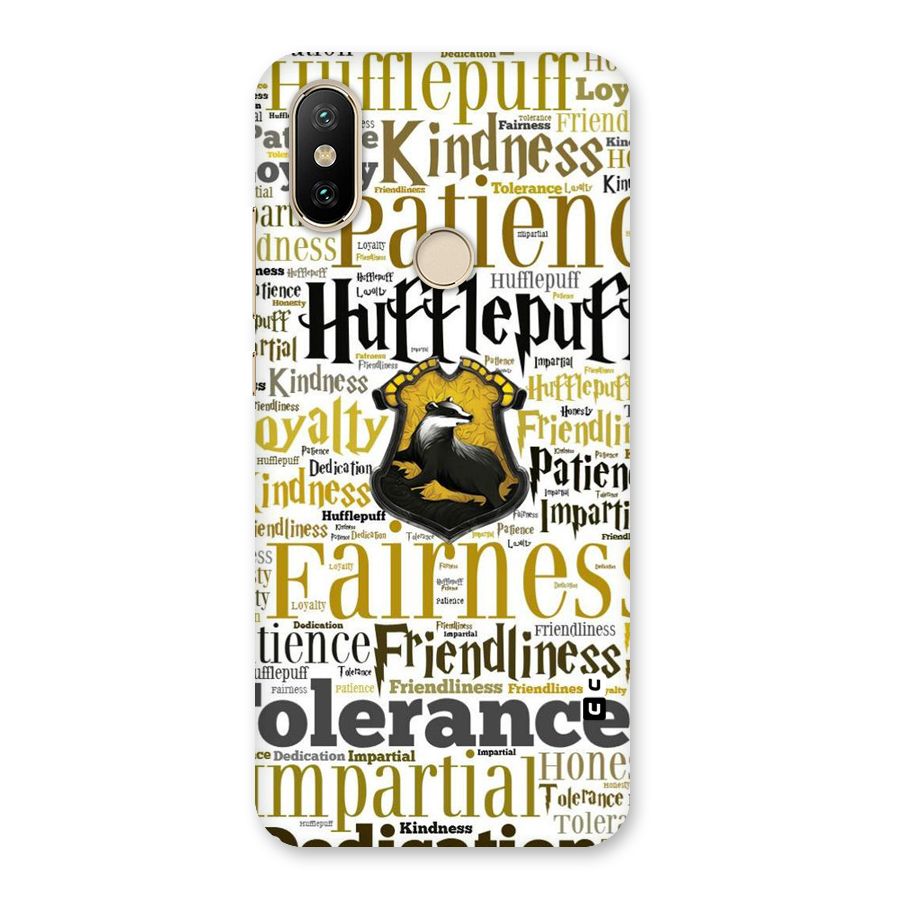 Yellow Fairness Back Case for Mi A2