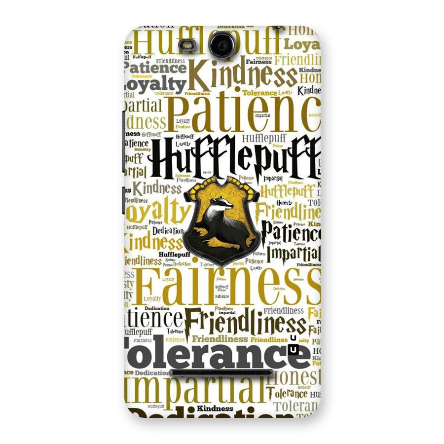 Yellow Fairness Back Case for Micromax Canvas Juice 3 Q392