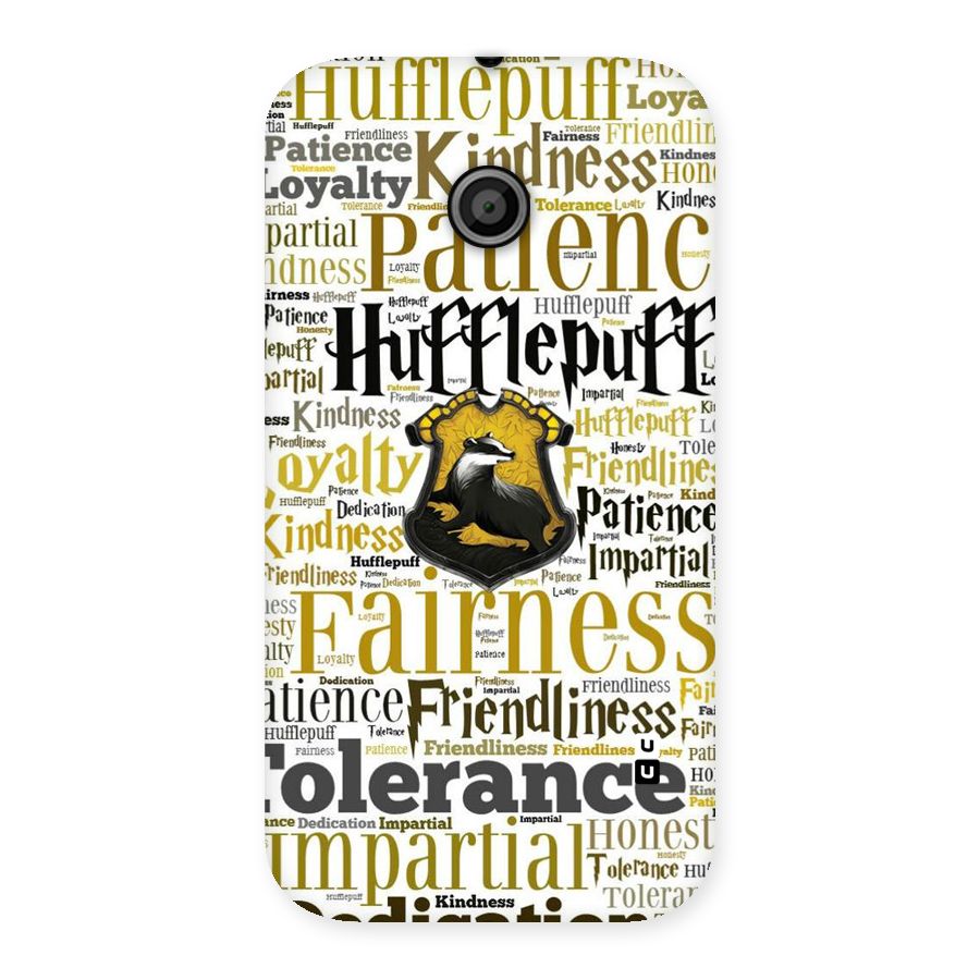 Yellow Fairness Back Case for Moto E