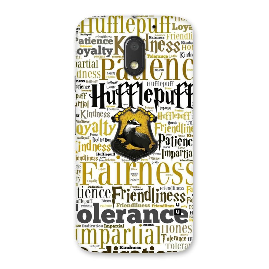 Yellow Fairness Back Case for Moto E3 Power
