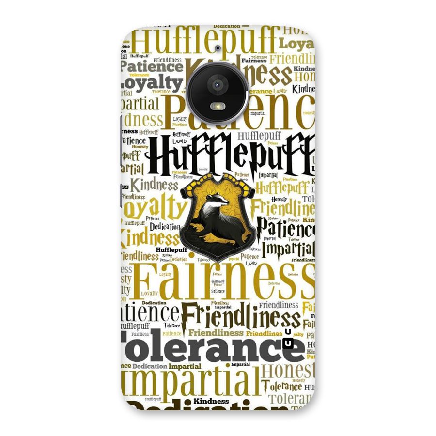 Yellow Fairness Back Case for Moto E4 Plus