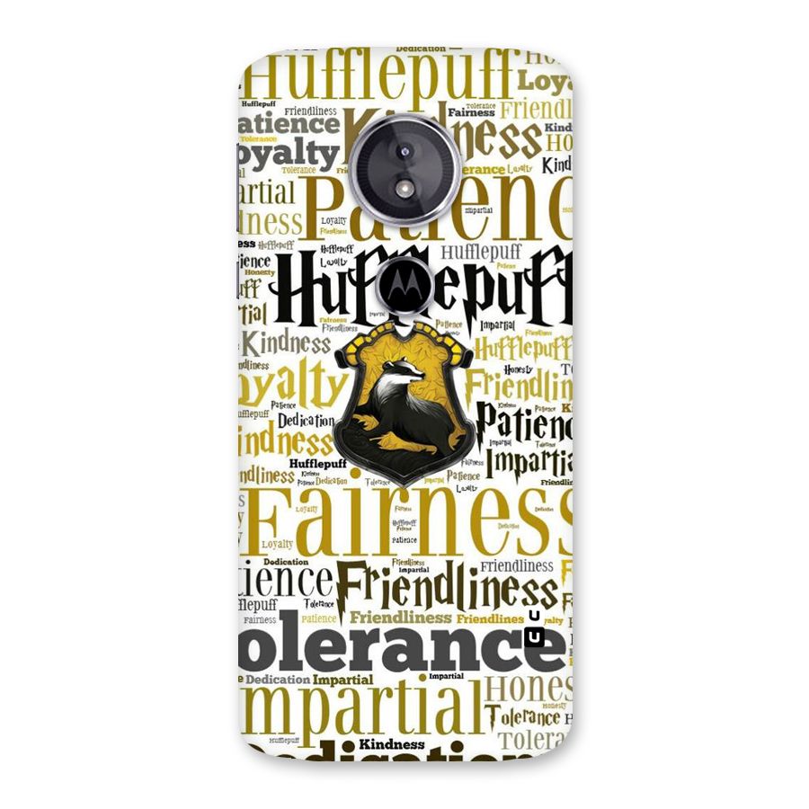 Yellow Fairness Back Case for Moto E5